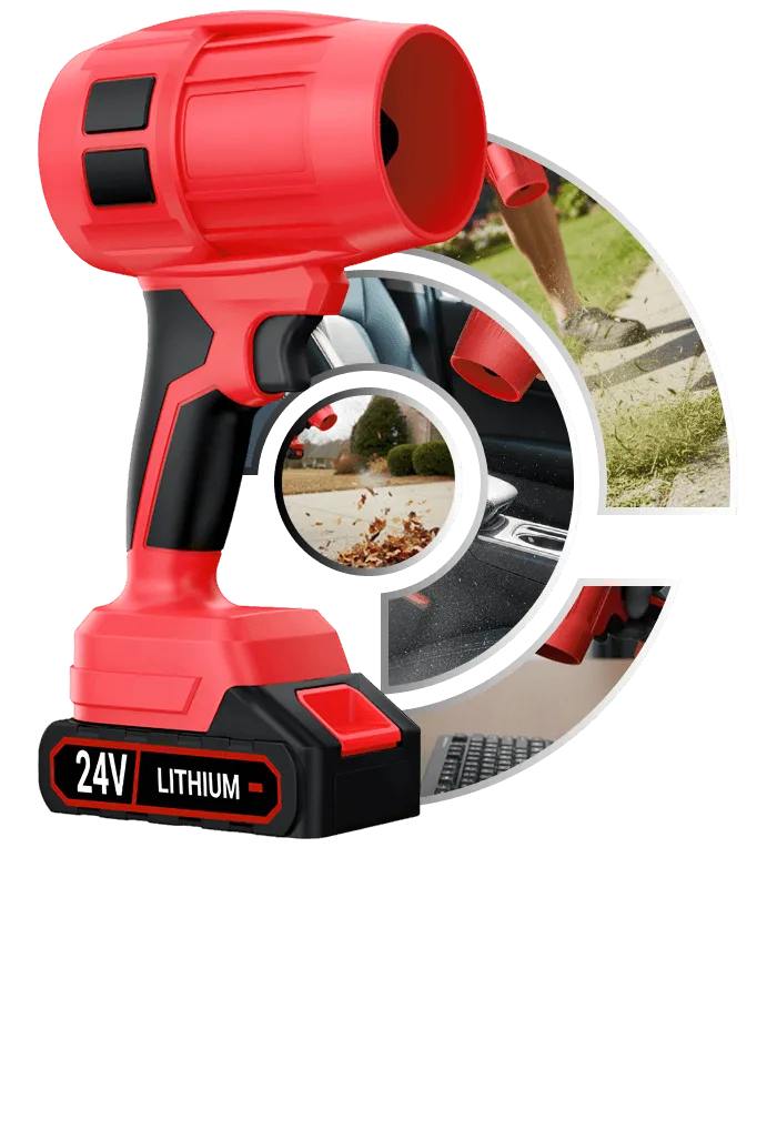 The Wood Ranger Power Leaf Blower on a clean background.